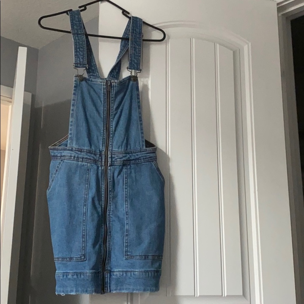 Jean overalls dress